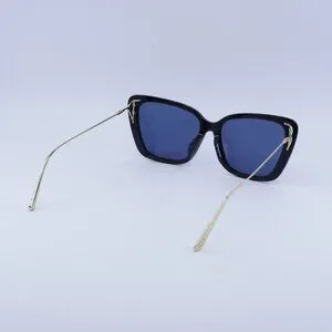 ?️ New Dior MISSDIOR B5F 12B0 Sunglasses - Black Frame, Blue Frame New Dior MISSDIOR S1U 12B0 Shiny Black/Gold/Blue 56-16-135  main image 4
